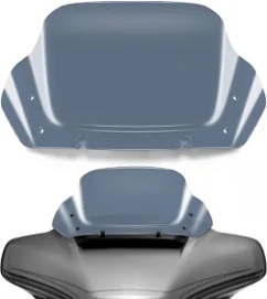 Smoke 10" Wave Windshield Windscreen Compatible for Harley Davidson Tuoring CVO Street Glide FLHXSE 2023 2024 FLHX/I 2024