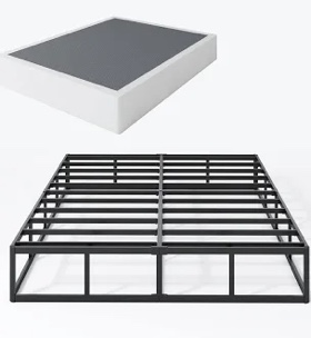 Queen Metal box spring with fabric cover