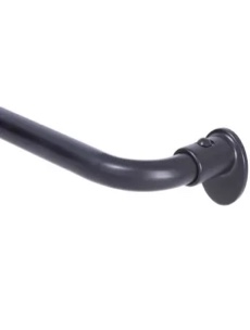 Sauhal adjustable 0.63 inch single curtain rod