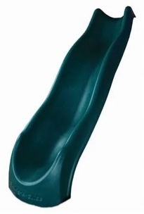 Backyard Discovery 10 Foot Wave Slide, High Side Walls, Easy One Piece Installation, Holds 250 lbs, Ages 3 to 10, Made in The USA, Safety Features, Green