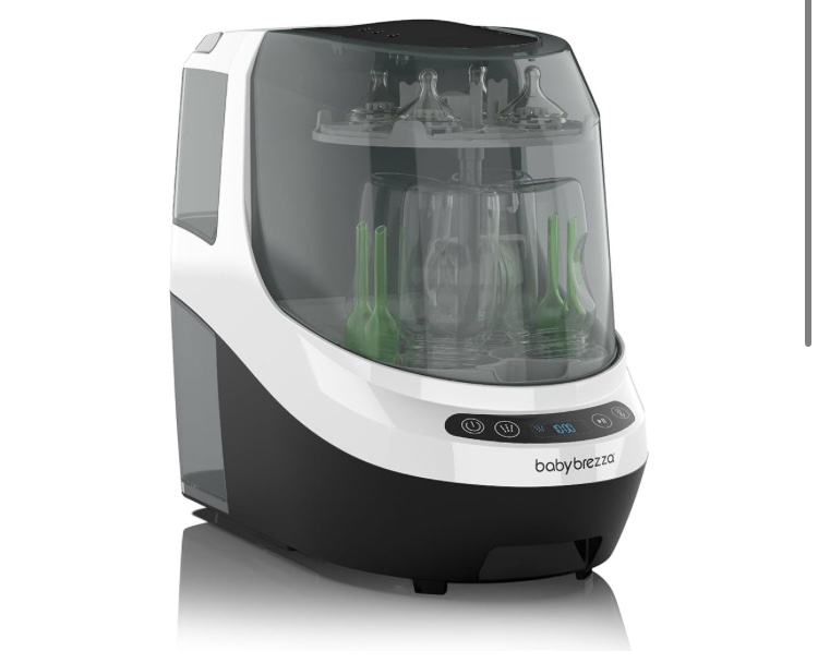 Baby Brezza Bottle Washer Pro - Baby Bottle Washer, Sterilizer + Dryer - All in One Machine Cleans Bottles, Pump Parts, & Sippy Cups - Replaces Hand Washing, Bottle Brushes and Drying Racks