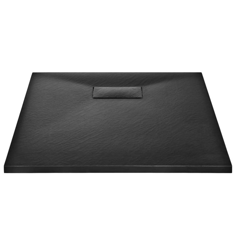 Black 35.4'' W 27.6'' D Rectangular Single Shower Base