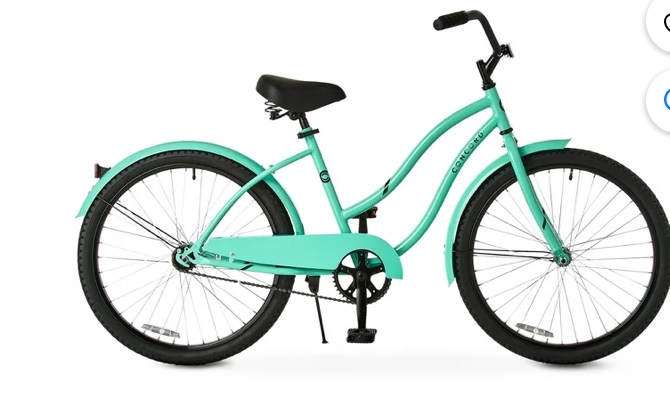 Concord 24" Pacifica Cruiser Bike, Fits Riders 4'8" - 5'8", Pastel Green, Women's