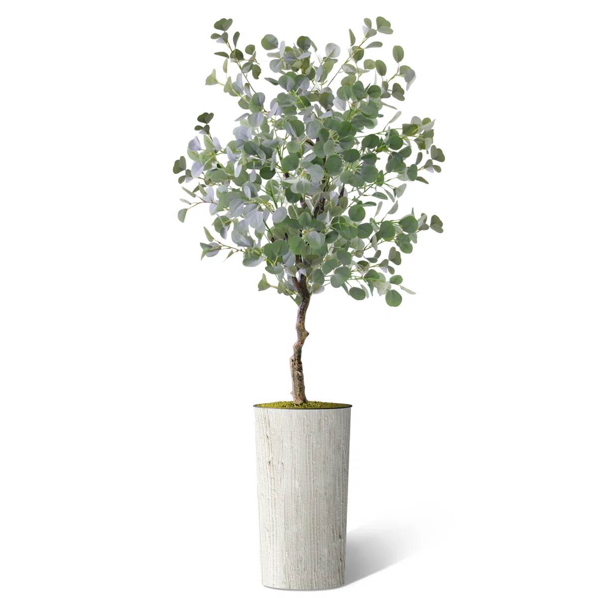 66 Faux Eucalyptus Plant In Planter