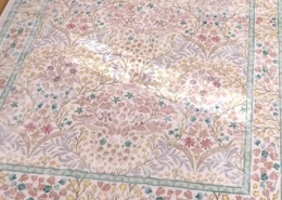 Lahome Floral 9x12 Area Rugs for Living Room Bedroom, Soft Washable Rugs 9x12 Stain Resistant, Ultra-Thin Non-Slip Boho Dining Room Rug Non-Shedding Accent Carpet for Office