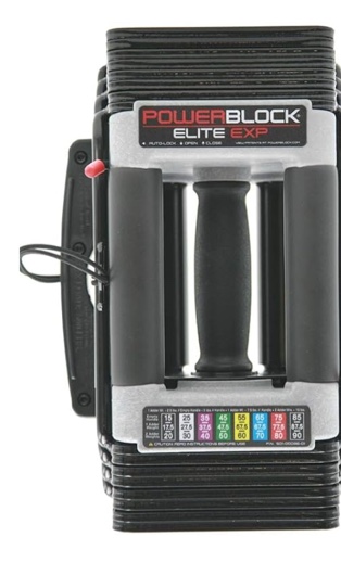 PowerBlock Elite EXP Adjustable Dumbbells, Stage 1, 5-50 lb. Dumbbells, Durable Steel Build, Innovative Workout Equipment, All-in-One Dumbbells, Expandable 