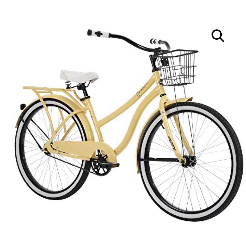 Huffy Woodhaven 26 Inch Women’s Cruiser Bike Cream Yellow