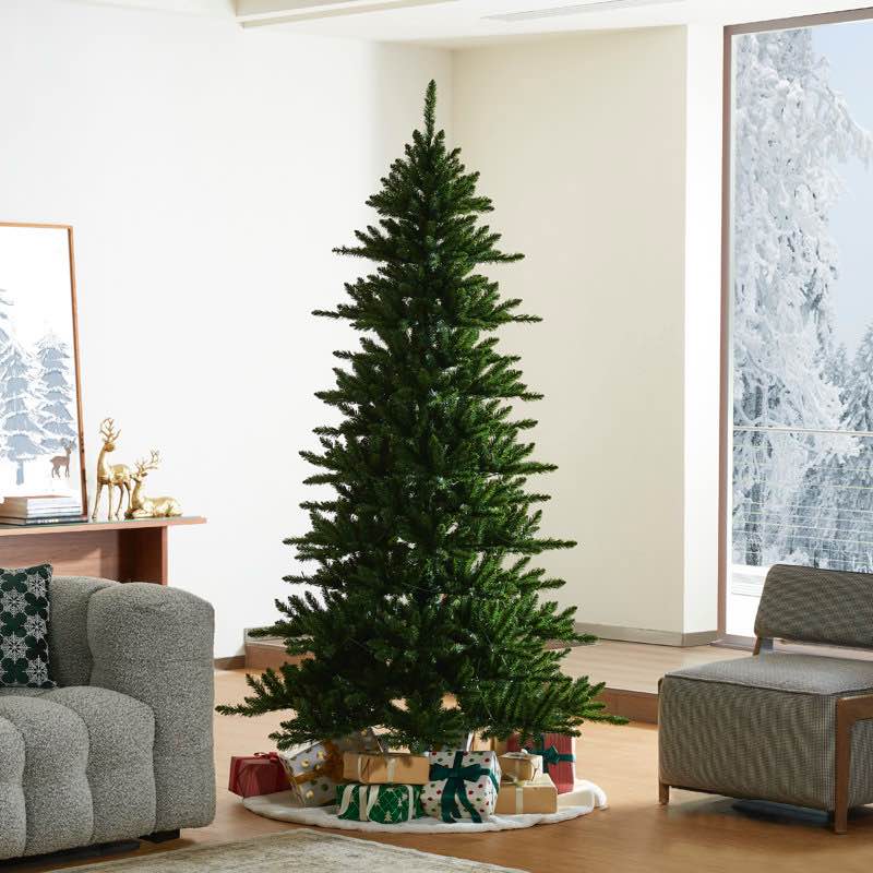 7.5’ Pre-Lit Green Slim Fir Christmas Tree with 400 LED Lights