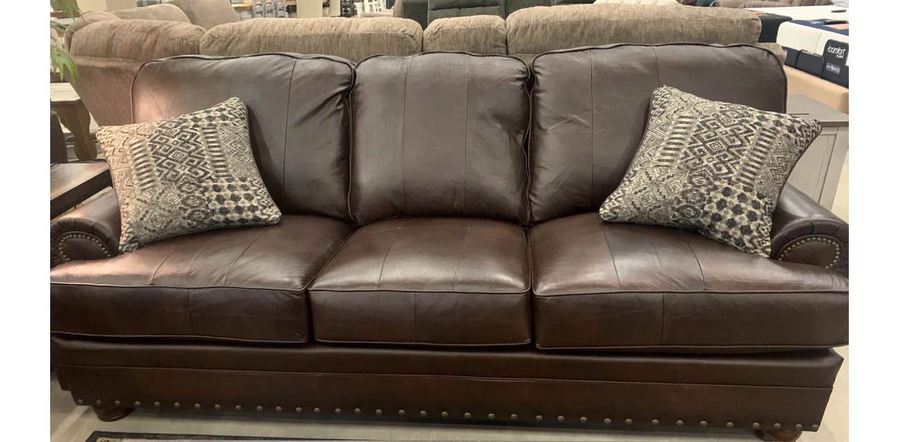 6352 FI-CNJ Top Grain Italian Leather Sofa