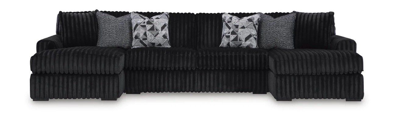 Signature Design by Ashley Midnight-Madness 98103S5 Sectional with Chaise ( Similar to one in stock)