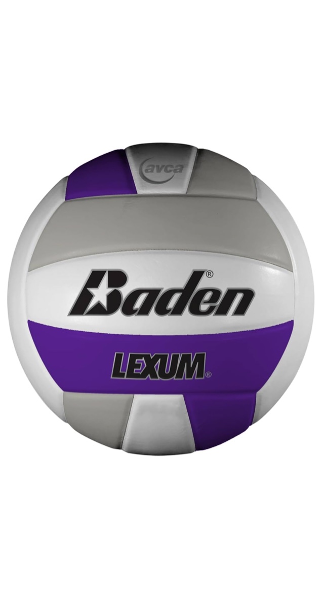 Baden | Lexum | Premium Composite Microfiber | Indoor Official High School Game Volleyball | 13U to 18U | Official Size + Weight