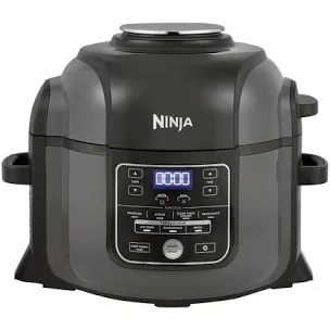 Foodi 6.5 Qt. Black Stainless Electric Pressure Cooker with Tender Crisp Technology