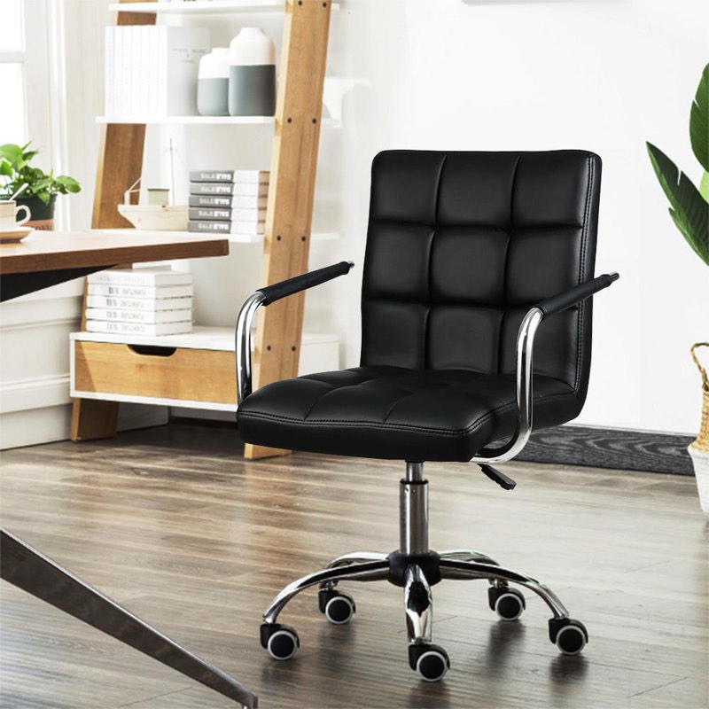 Rawtenstall 360° Swivel Height Adjustable Ergonomic Office Chair with Removable Arms