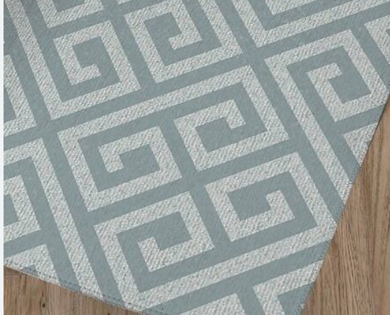 Dark blue and light blue area rug 5x8