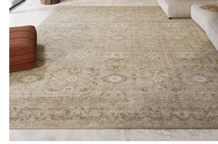 Outdoor 8'x10' Large Rug Stain Resistant  Vintage Boho Rug Non Slip  Rug for Farmhouse 
