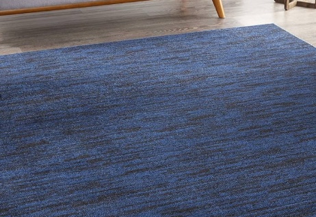 Nourison Essentials Indoor/Outdoor Midnight Blue 5x8  Area Rug, Easy Cleaning, Non Shedding, Bed Room, Living Room, Dining Room, Backyard, Deck, Patio