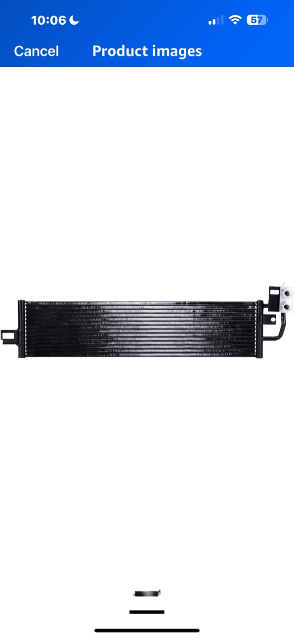 2015-2018 Dodge Durango Automatic Transmission Oil Cooler Assembly; For Units With External Transmission Oil Cooler Partslink CH4050149