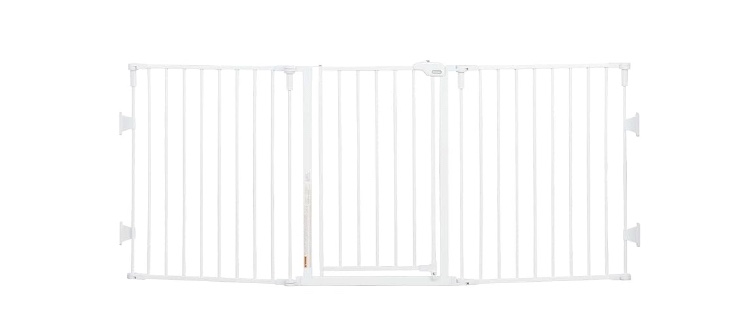 Regalo Extra Wide Configurable Metal Walk-Through Gate