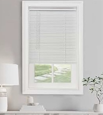 Achim GII Morningstar Indoor Cordless White Vinyl Light Filtering Window Mini Blind  64  L x 24  W