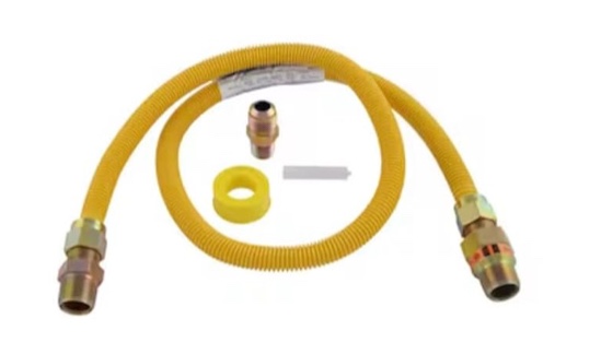 Eastman Safety Plus 1/2 in. FIP X 1/2 in. D MIP 48 in. Stainless Steel Installation Kit