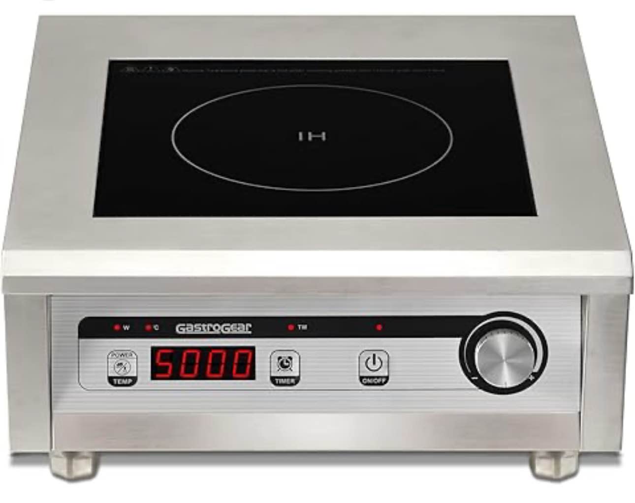 Commercial Induction Cooktop 3500W/220V Professional Commercial Range Countertop Burners Hot Plate Electric Stove for Kitchen Restaurant Hotel School ( Slightly USED)