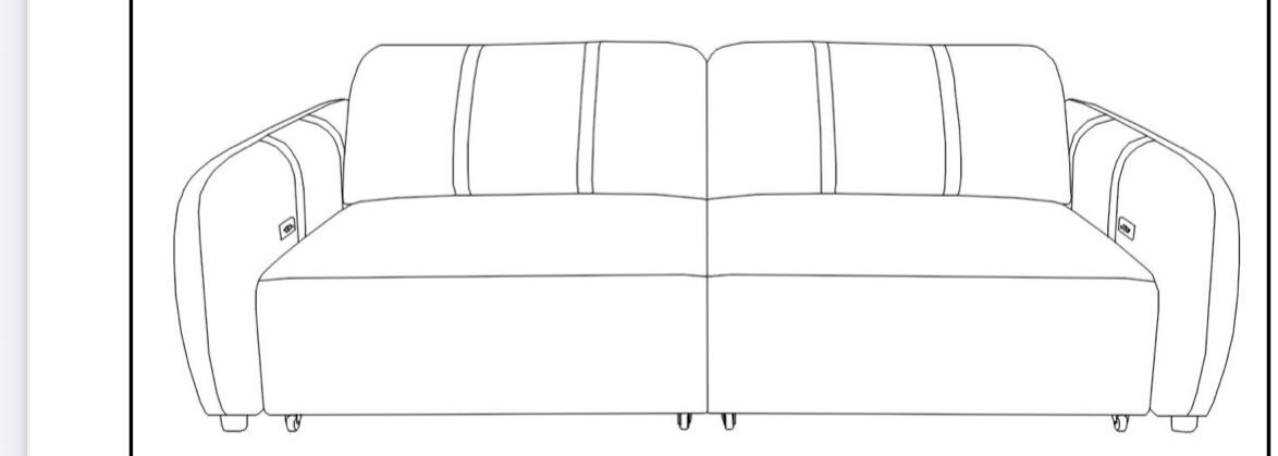 LX04-ARM-BEIGE Power Sofa Arms ( ARMS ONLY)