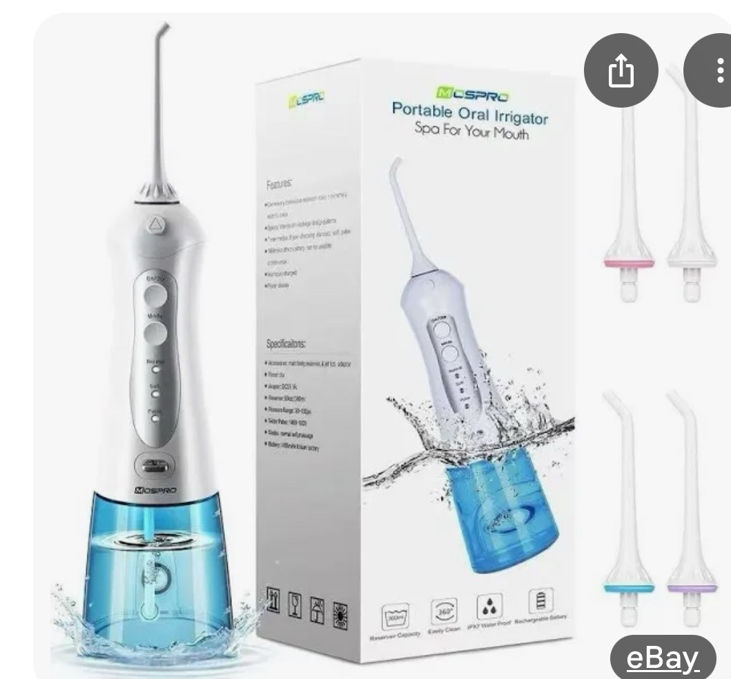 Water Flosser Professional Cordless Dental Oral Irrigator, Portable and Recharge