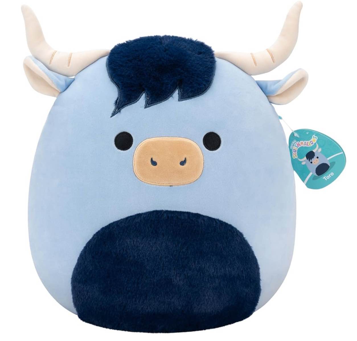 Squishmallows Original 14in Toro The Blue Highland Cow – Official Jazwares Plush (Large)