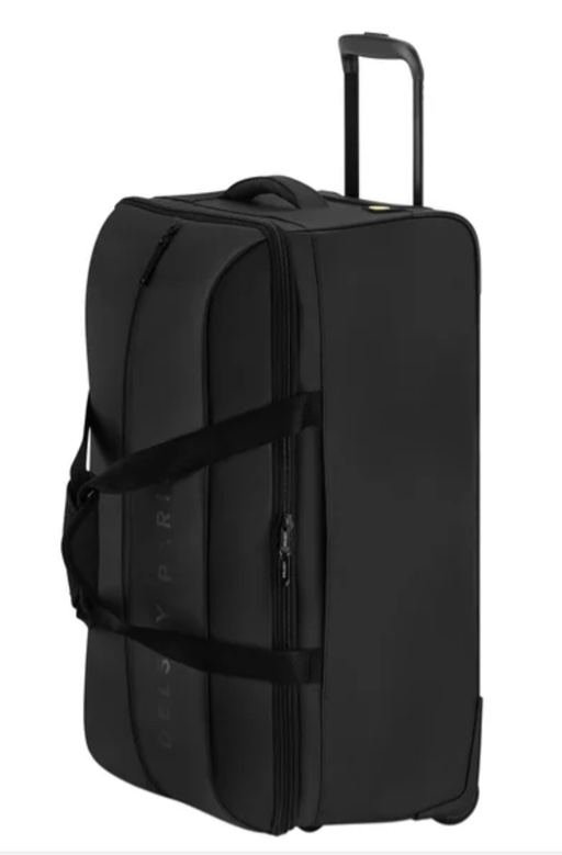 DELSEY Paris 28” Torrent Black Collapsible Rolling Duffel Travel Outdoor