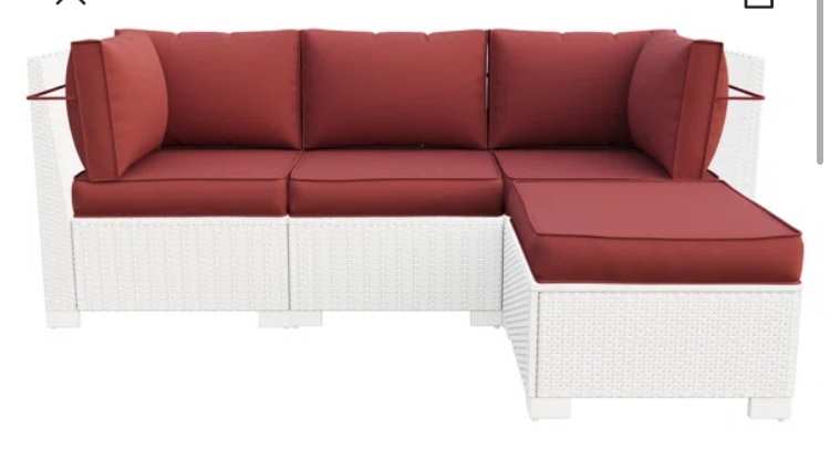 Latitude Run Outdoor Replacement Cushion Set Seat/Back Cushion Set of 9