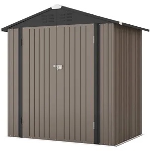 6 ft. w x 4 ft. d metal storage shed