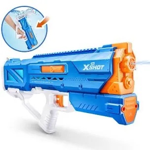 XSHOT Water Hydra Pulse Motor Soakers Pink Skin by ZURU, Motorised Water Blaster, Fills with Water in just 1 Second, with a Rechargeable Battery (Pink)