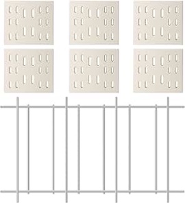 Criditpid Grill Replacement Parts for Members Mark Y0101XC, Radiant Flame Tamer Heat Plates & P01722001B Members Mark Flame Tamer Rack for Grand Hall Y0660 Gas Grill.