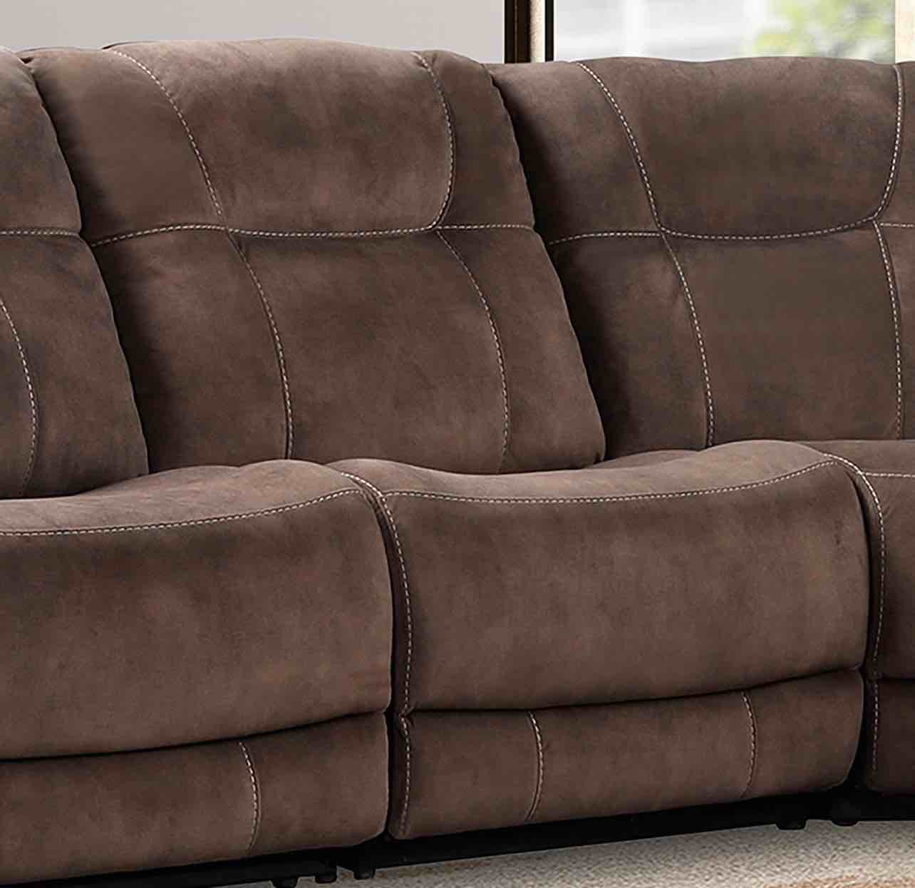 PARKER HOUSE - COOPER SHADOW BROWN MANUAL ARMLESS RECLINER