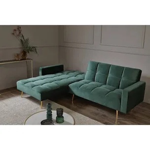 (Missing 2 boxes) Emerie Posh Corner 96.06" Upholstered Sectional