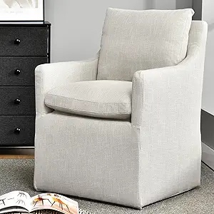 DUHOME Linen Upholstered Armchair