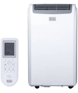 BLACK+DECKER Smart Portable Air Conditioner, 14,000 BTU (10,200 BTU SACC) for Rooms up to 700 Sq. Ft., Smart Portable AC with Follow Me Remote and Window Kit, BPACT14WT, White