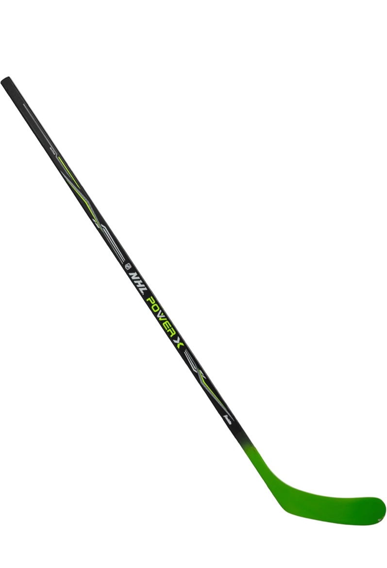 Franklin Sports Street Hockey Sticks - Ambush Junior Street Hockey Stick - Wood and Fiberglass Shaft - ABS Blade - One Piece Stick - 46", 52", 58"