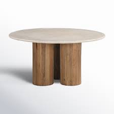 (Table legs only)Dewy - Modern Marble Round Coffee Table