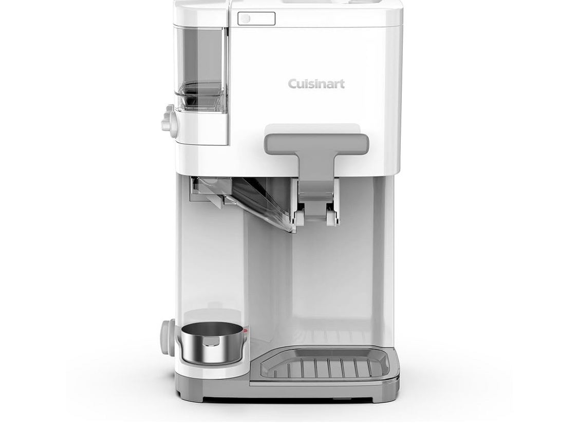 Cuisinart Soft Serve Ice Cream Machine- Mix It In Ice Cream Maker for Frozen Yogurt, Sorbet, Gelato, Drinks 1.5 Quart, White, ICE-48