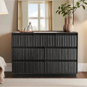 Dejesus 7 - Drawer Dresser 47"W Double Dresser With Waveform Flute