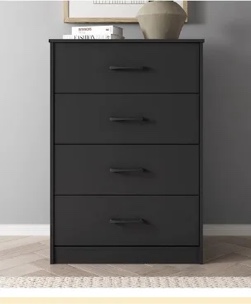 4 drawer, dresser, wooden storage cabinet