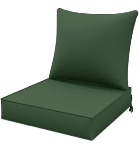 Wynee Outdoor 5" Loveseat Cushions Bench Seat / Back Cushion, 