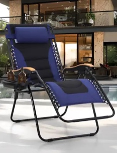 Lanelle Reclining Zero Gravity Chair with Cushion 