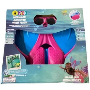 Body Glove Kids' Mermaid Monofin with Mask Pink/Blue