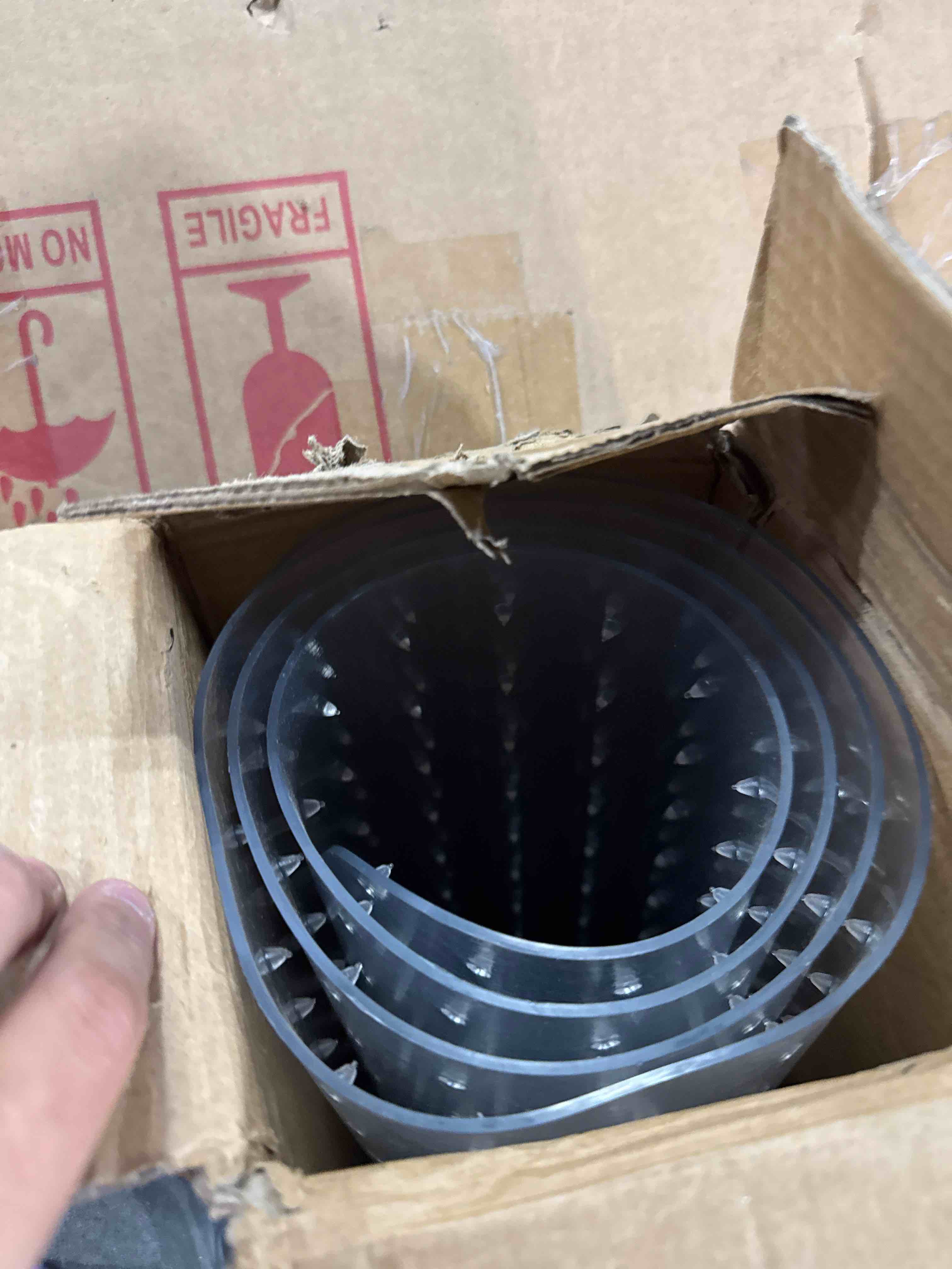 Condition photo showing New/Like New for Chair Mat for Carpet, SALLOUS 46" x 60" Office Chair Mat for Carpeted Floors, Heavy Duty Vinyl Floor Mat with Grips, Floor Protector Computer Desk Mat for Home Office (Clear, Rectangular)