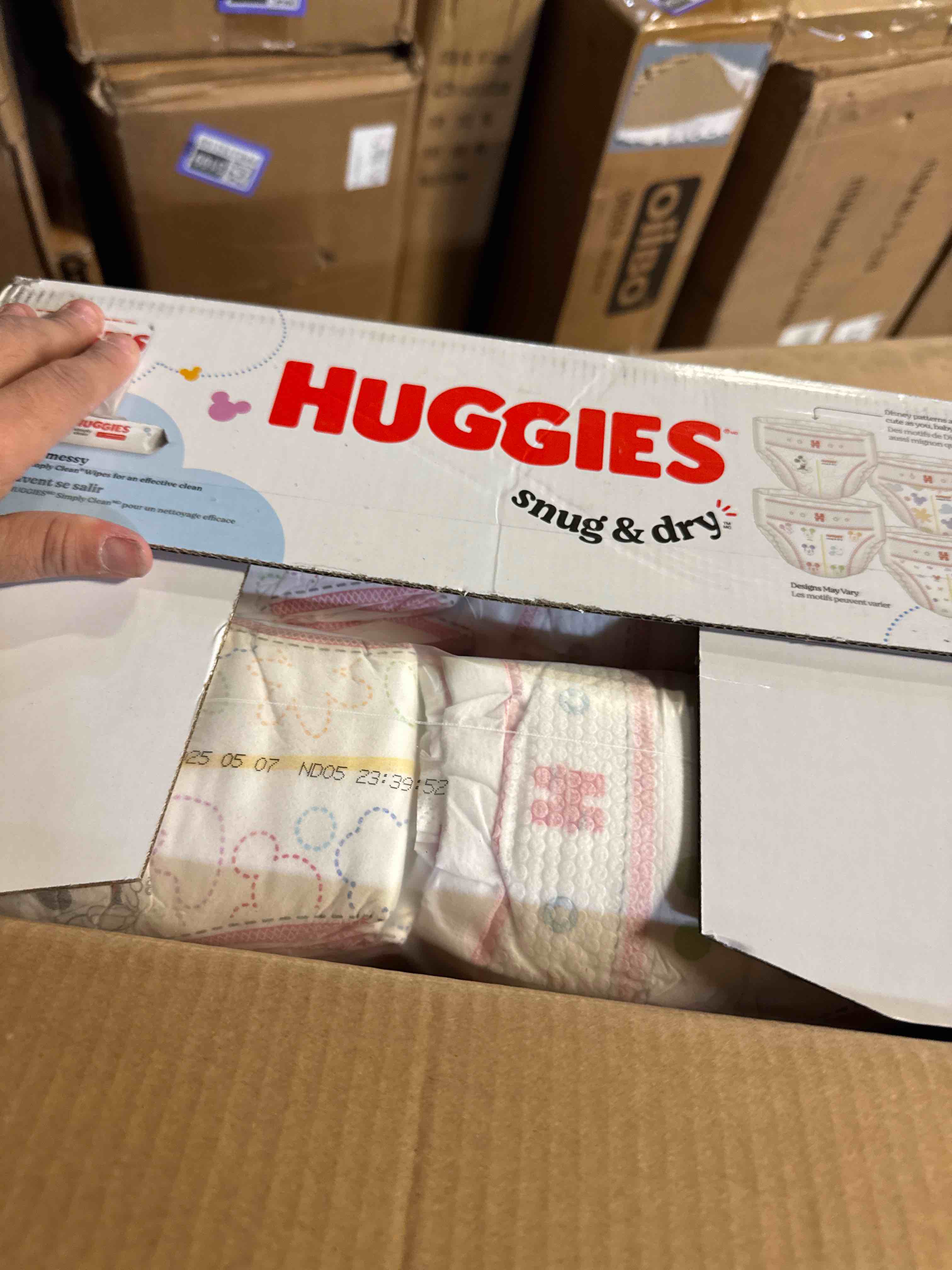 Condition photo showing New/Like New for Huggies Snug & Dry Disposable Diapers - Super Pack - Size 2 - 116ct