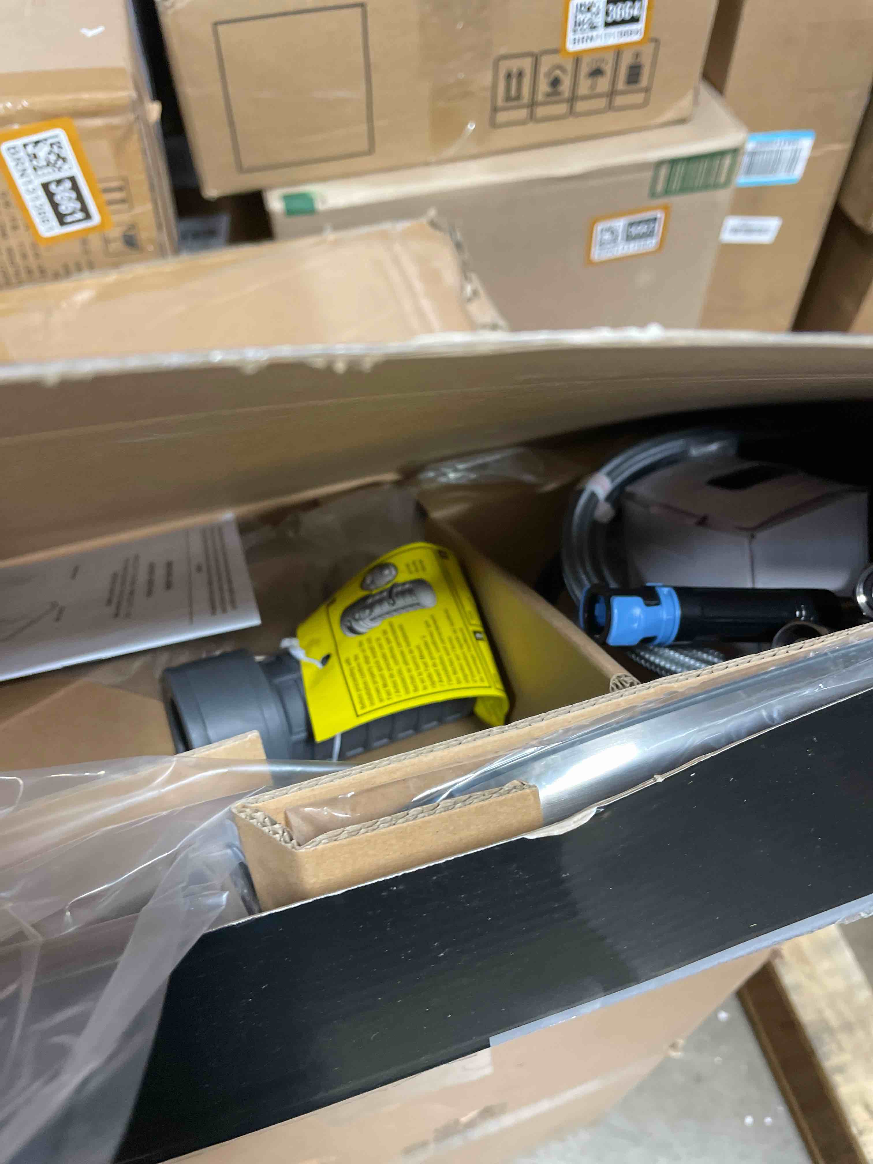 Condition photo showing New/Like New for Glacier Bay McKenna Kitchen Faucet with Single Handle Pull-Down Sprayer (Stainless Steel), HD67726W-1208D2