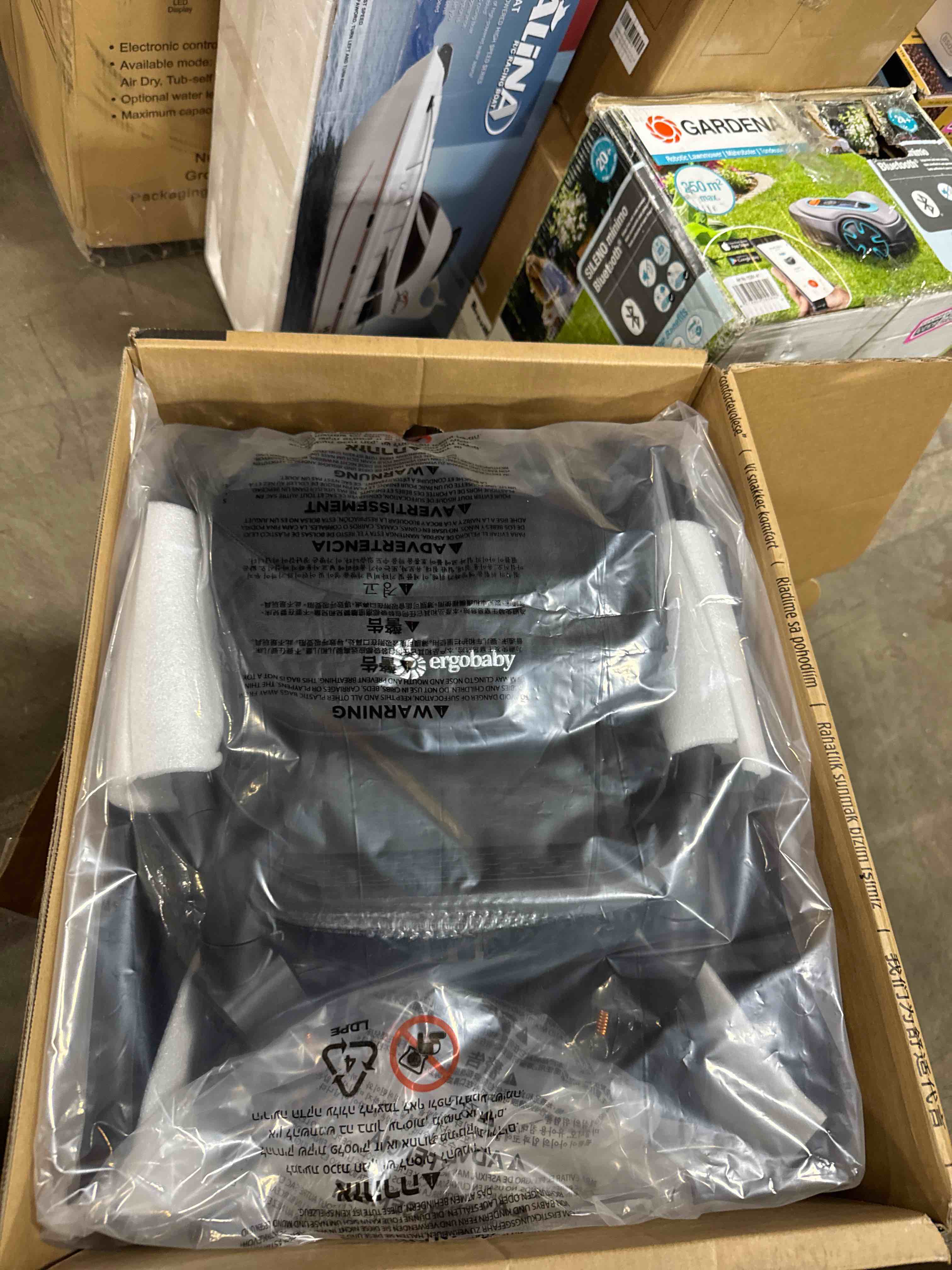 Condition photo showing New/Like New for Ergobaby Metro+ Compact Baby Stroller, Lightweight Umbrella Stroller Folds Down for Overhead Airplane Storage (Carries up to 50 lbs), Car Seat Compatible, Black Black Metro+