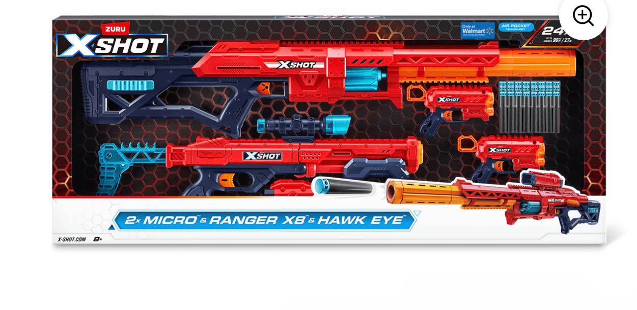 XSHOT Excel Combo Pack Ranger X8, Hawkeye, and 2 Micros by ZURU, For Ages 8+